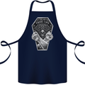 Thug Life Skulls Cotton Apron 100% Organic Navy Blue
