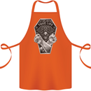 Thug Life Skulls Cotton Apron 100% Organic Orange