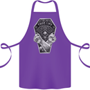 Thug Life Skulls Cotton Apron 100% Organic Purple