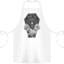 Thug Life Skulls Cotton Apron 100% Organic White
