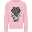 Thug Life Skulls Kids Sweatshirt Jumper Light Pink