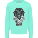 Thug Life Skulls Kids Sweatshirt Jumper Peppermint