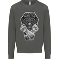 Thug Life Skulls Kids Sweatshirt Jumper Storm Grey