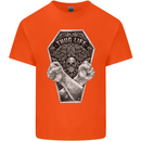 Thug Life Skulls Kids T-Shirt Childrens Orange