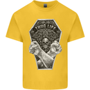 Thug Life Skulls Kids T-Shirt Childrens Yellow