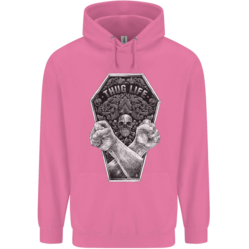 Thug Life Skulls Mens 80% Cotton Hoodie Azelea