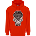 Thug Life Skulls Mens 80% Cotton Hoodie Bright Red