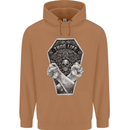 Thug Life Skulls Mens 80% Cotton Hoodie Caramel Latte