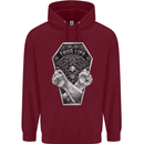 Thug Life Skulls Mens 80% Cotton Hoodie Maroon