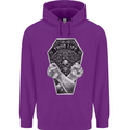 Thug Life Skulls Mens 80% Cotton Hoodie Purple