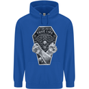 Thug Life Skulls Mens 80% Cotton Hoodie Royal Blue