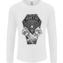 Thug Life Skulls Mens Long Sleeve T-Shirt White