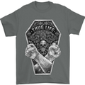 Thug Life Skulls Mens T-Shirt Cotton Gildan Charcoal