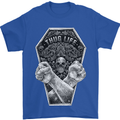 Thug Life Skulls Mens T-Shirt Cotton Gildan Royal Blue