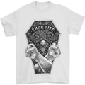 Thug Life Skulls Mens T-Shirt Cotton Gildan White