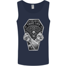 Thug Life Skulls Mens Vest Tank Top Navy Blue