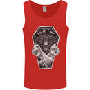 Thug Life Skulls Mens Vest Tank Top Red