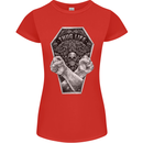 Thug Life Skulls Womens Petite Cut T-Shirt Red