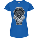 Thug Life Skulls Womens Petite Cut T-Shirt Royal Blue