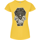 Thug Life Skulls Womens Petite Cut T-Shirt Yellow