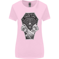 Thug Life Skulls Womens Wider Cut T-Shirt Light Pink