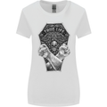 Thug Life Skulls Womens Wider Cut T-Shirt White