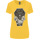 Thug Life Skulls Womens Wider Cut T-Shirt Yellow
