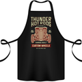 Thunder Hotrods Hot Rod Dragster Car Cotton Apron 100% Organic Black
