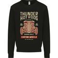 Thunder Hotrods Hot Rod Dragster Car Kids Sweatshirt Jumper Black