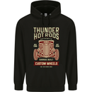 Thunder Hotrods Hot Rod Dragster Car Mens Hoodie Black