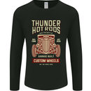 Thunder Hotrods Hot Rod Dragster Car Mens Long Sleeve T-Shirt Black