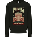 Thunder Hotrods Hot Rod Dragster Car Mens Sweatshirt Jumper Black