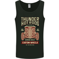 Thunder Hotrods Hot Rod Dragster Car Mens Vest Tank Top Black