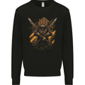 Tiger Warrior Fantasy MMA Martial Arts Mens Sweatshirt Jumper Black