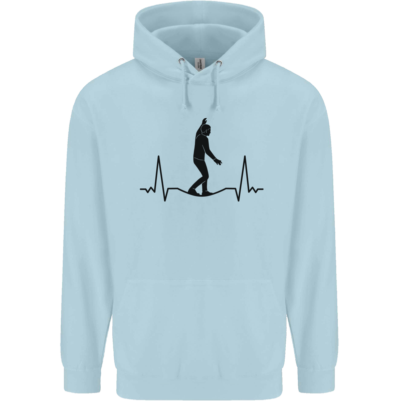 Tightrope Walking Walker Funambulism Childrens Kids Hoodie Light Blue