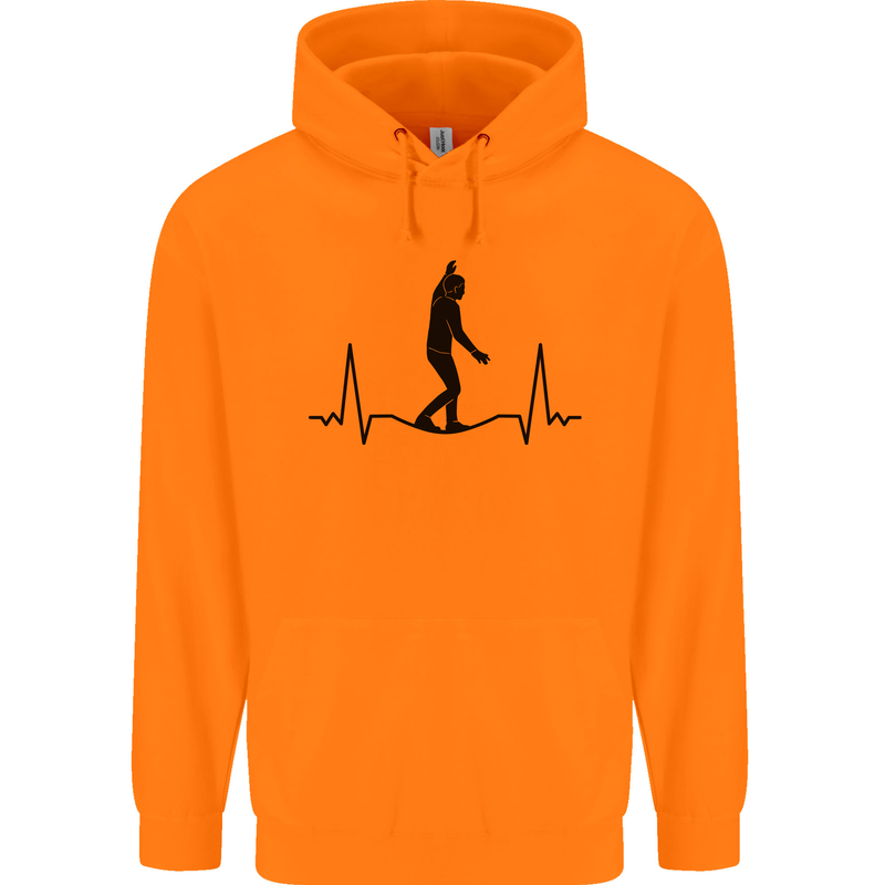 Tightrope Walking Walker Funambulism Childrens Kids Hoodie Orange