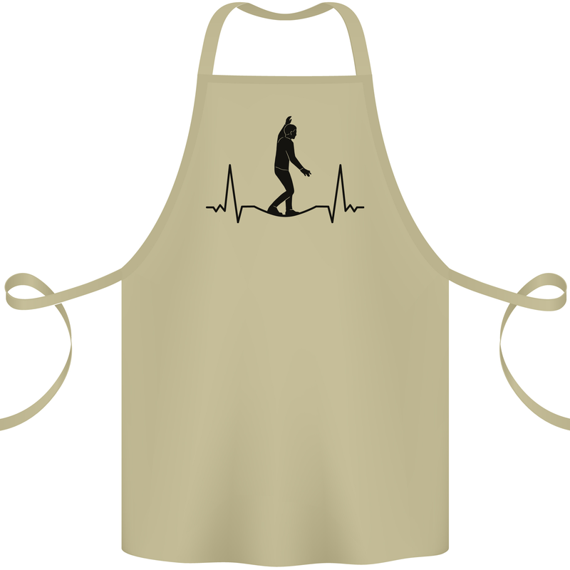 Tightrope Walking Walker Funambulism Cotton Apron 100% Organic Khaki