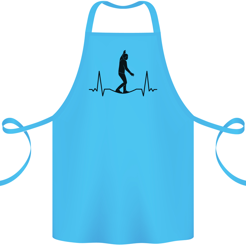 Tightrope Walking Walker Funambulism Cotton Apron 100% Organic Turquoise