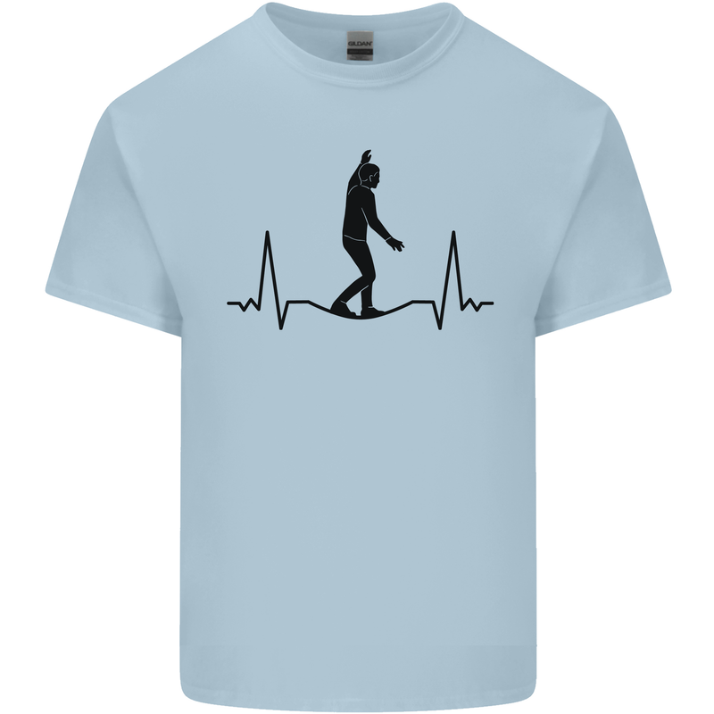 Tightrope Walking Walker Funambulism Mens Cotton T-Shirt Tee Top Light Blue