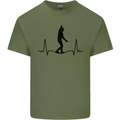 Tightrope Walking Walker Funambulism Mens Cotton T-Shirt Tee Top Military Green