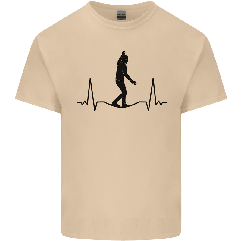 Tightrope Walking Walker Funambulism Mens Cotton T-Shirt Tee Top Sand