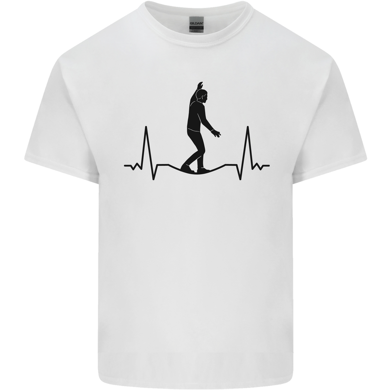 Tightrope Walking Walker Funambulism Mens Cotton T-Shirt Tee Top White