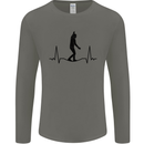 Tightrope Walking Walker Funambulism Mens Long Sleeve T-Shirt Charcoal