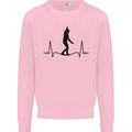 Tightrope Walking Walker Funambulism Mens Sweatshirt Jumper Light Pink