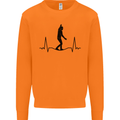 Tightrope Walking Walker Funambulism Mens Sweatshirt Jumper Orange