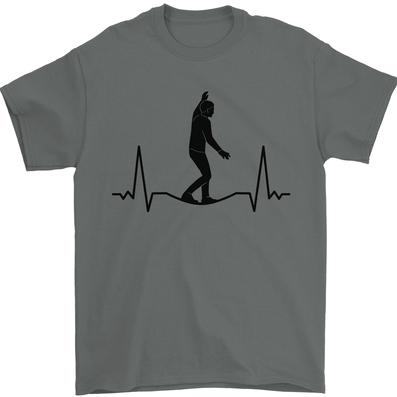 Tightrope Walking Walker Funambulism Mens T-Shirt 100% Cotton Charcoal