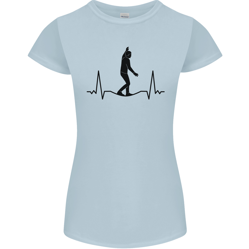 Tightrope Walking Walker Funambulism Womens Petite Cut T-Shirt Light Blue