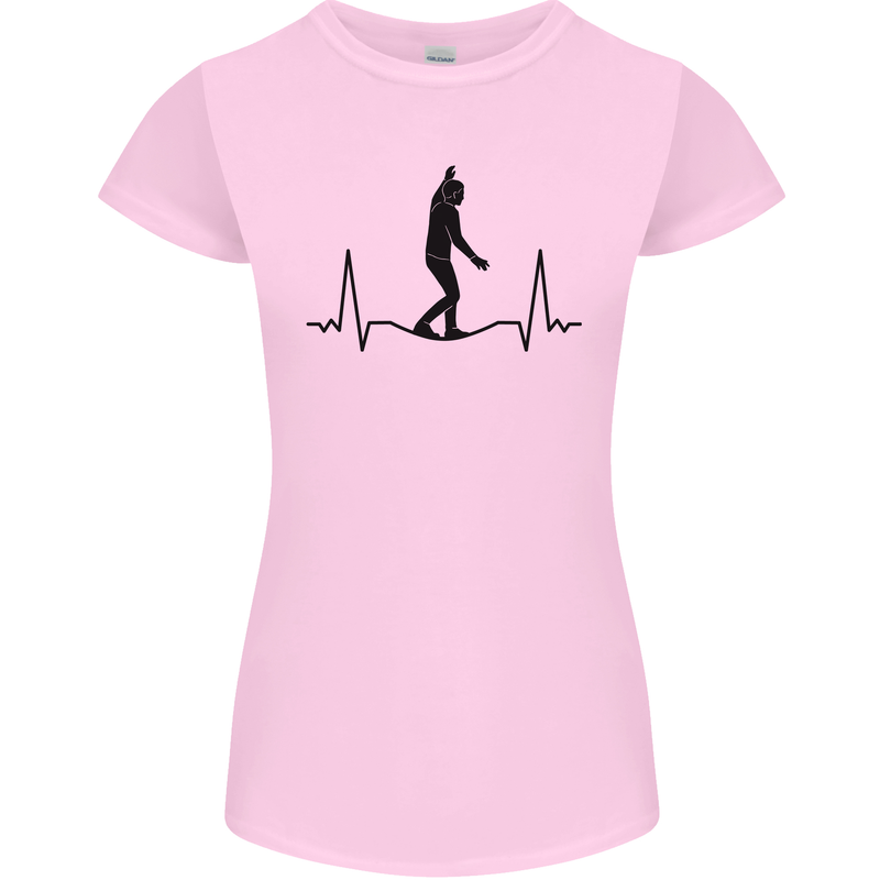 Tightrope Walking Walker Funambulism Womens Petite Cut T-Shirt Light Pink