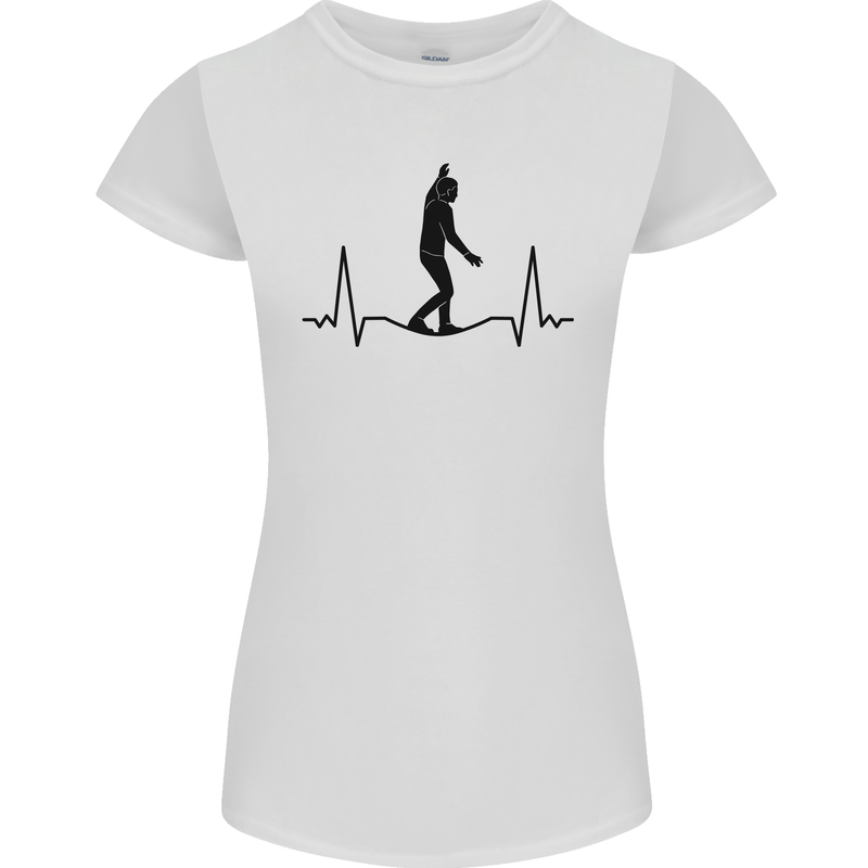 Tightrope Walking Walker Funambulism Womens Petite Cut T-Shirt White