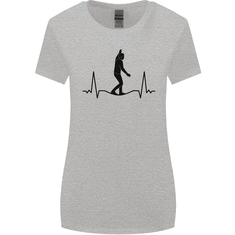 Tightrope Walking Walker Funambulism Womens Wider Cut T-Shirt Sports Grey